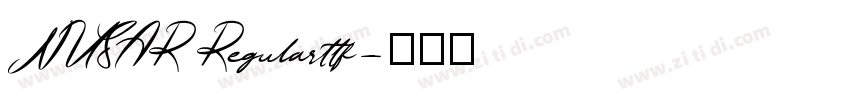 NUSAR Regularttf字体转换
